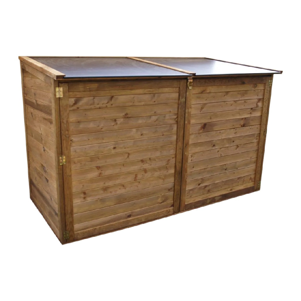 木製収納ボックス - 庭や屋外の物品管理用 - 木材製 - 150 x 90 x 100