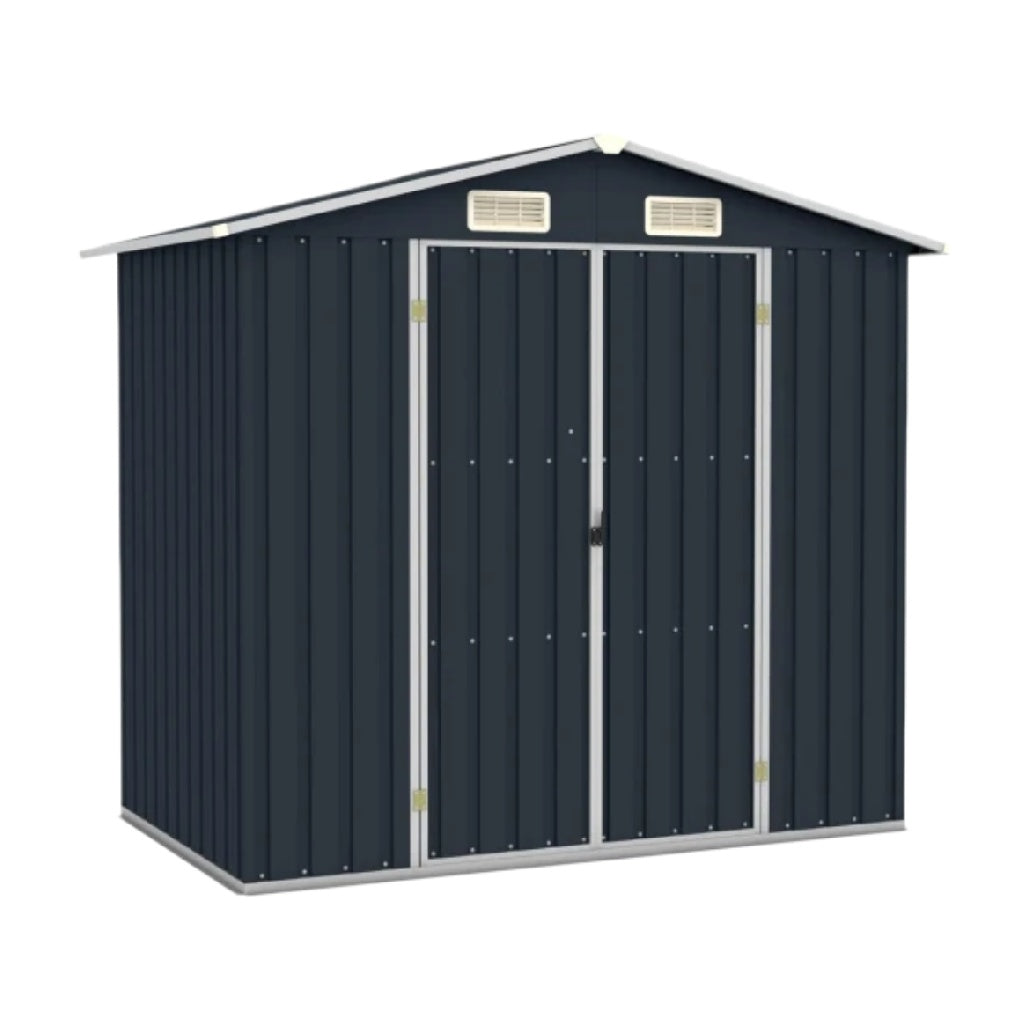 金属製の収納小屋 - 庭や屋外での工具収納用 - スチール製 - 200 x 100 x 150